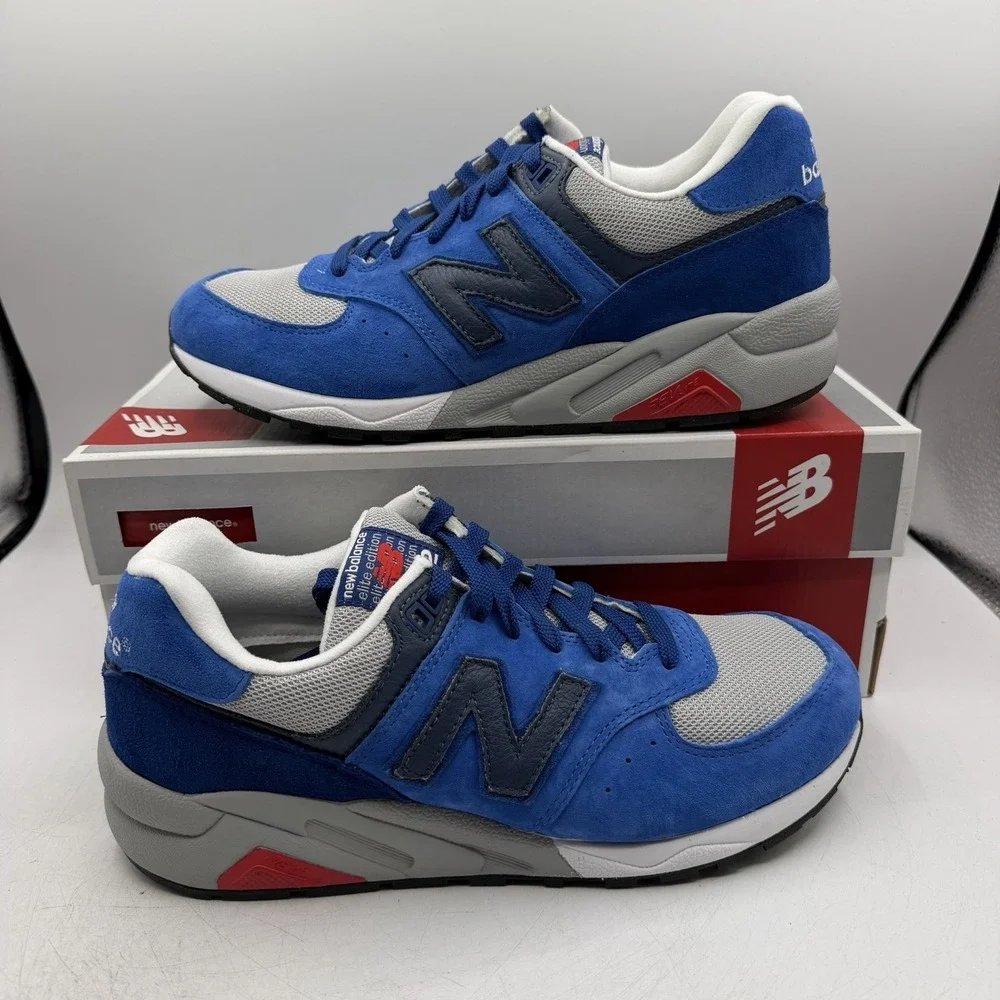 New Balance 572 Shoes Mens Sz 8.5 D Detective Cobalt/Navy Blue Sneakers MRT572BG